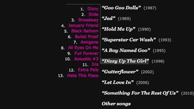 GooGoo Menu second effect